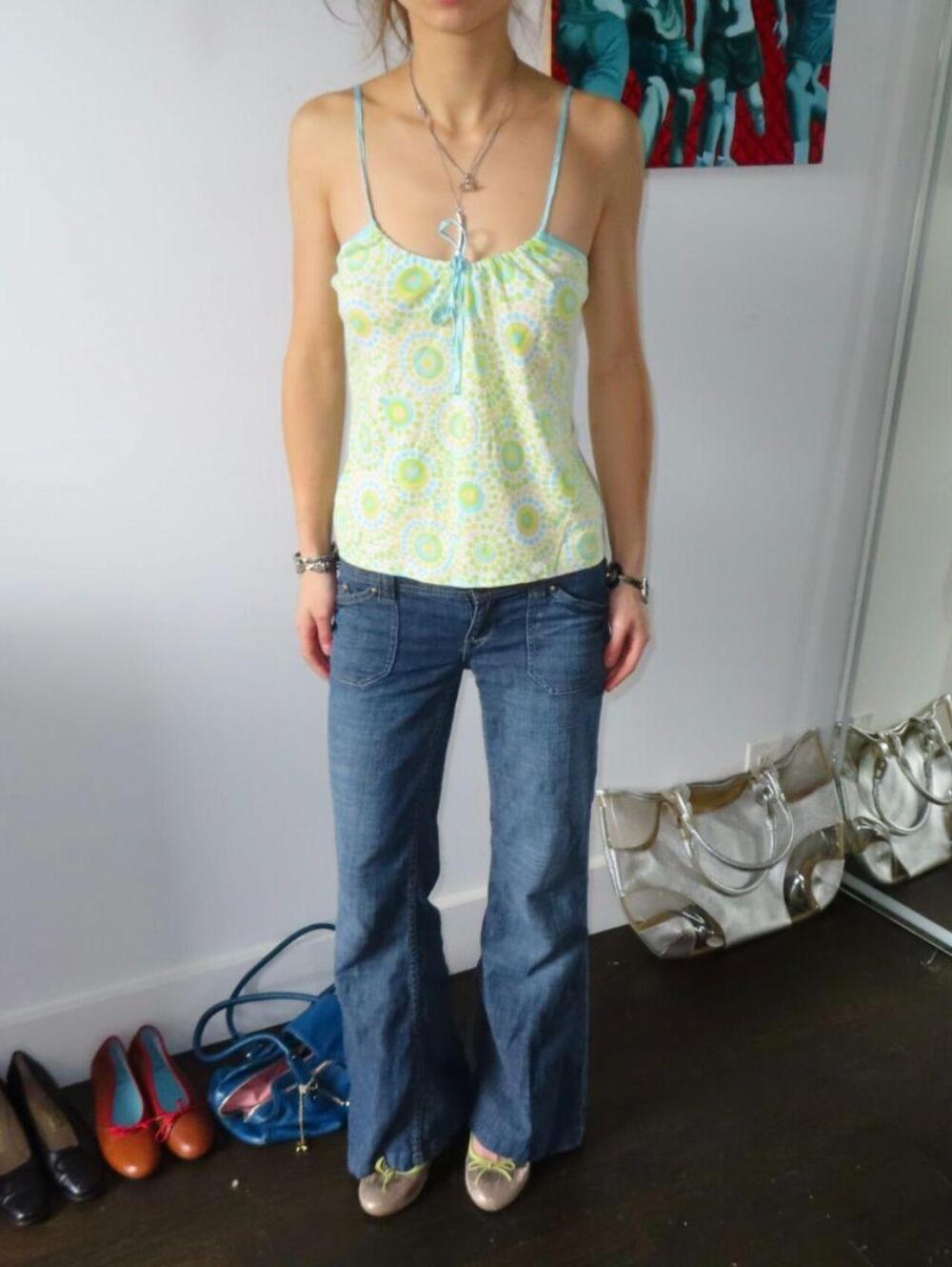 Women's Yellow and Blue Vests-tanks-cami